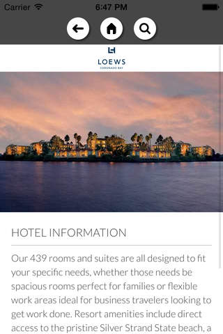 Connecting Luxury - Loews Hotels & Resorts - Coronado Bay San Diego screenshot 2