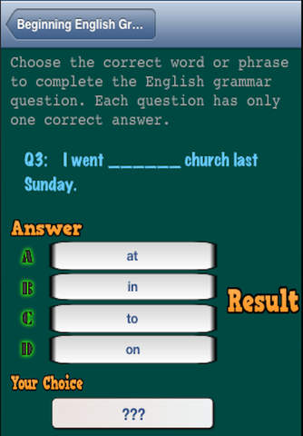 Beginning English Grammar Review screenshot 2