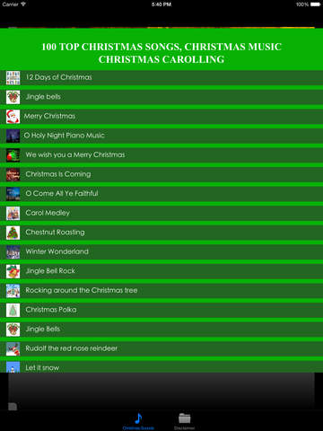 100 Top Christmas Music Christmas Songs Christmas Carols screenshot 3
