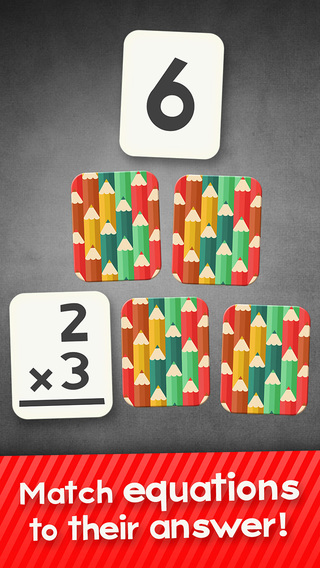 Multiplication Flashcard Match Games for Kids in 2nd 3rd and 4th Grade Learning Flash Cards Free