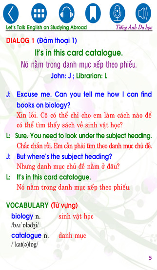 【免費書籍App】Let’s talk English for Studying Abroad (Chúng ta cùng nói tiếng Anh Du học)-APP點子