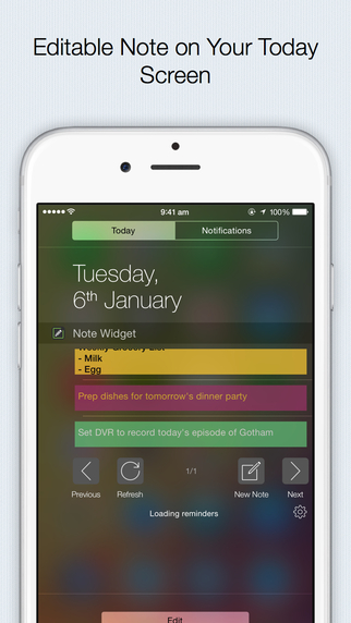 Note Widget - the fastest and most efficient way to add note to-do reminders shopping list