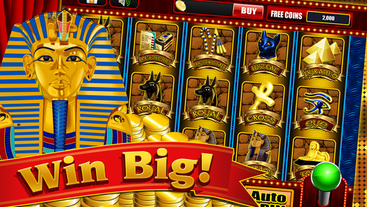 Pharaoh King of Egypt and Prince of Classic Big Win Money Slot Machine Free Vegas Casino