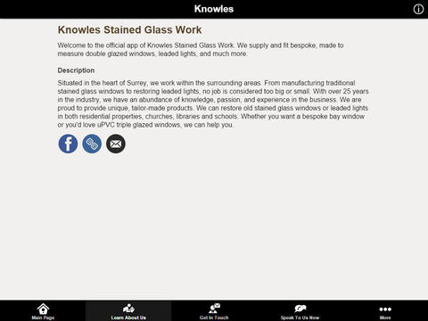 【免費商業App】Knowles Stained Glass Work-APP點子