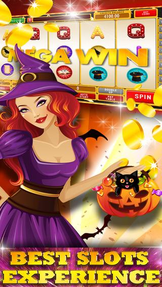 Evil Witch and Wizard Slot Machine: Break the spell bubble and win big golden coins