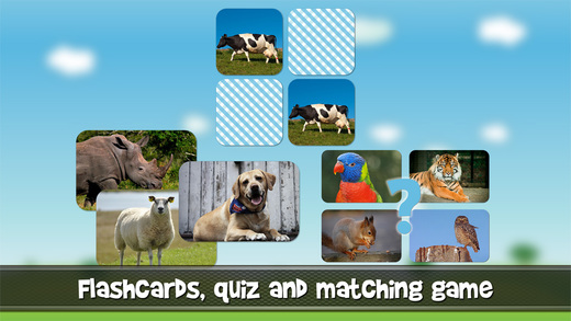 Animal sounds and photos for kids and babies - Touch to hear and learn animals sound and names