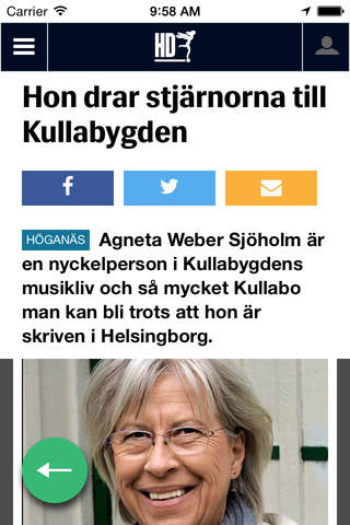 Helsingborgs Dagblad screenshot 2