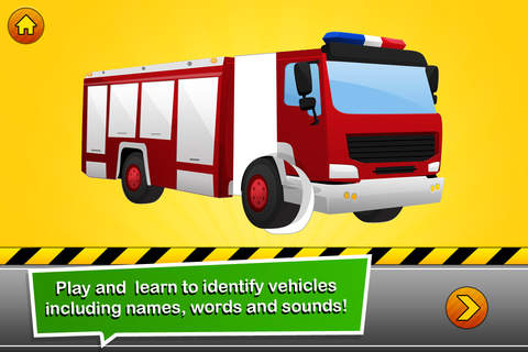 Trucks Builder - Things That Go Preschool Learning Shape Puzzle Game Free Games
