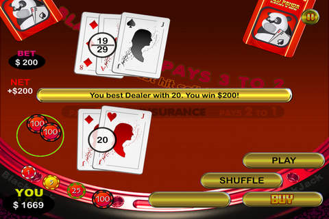 21 Wild Panda Blackjack in Macau Casino Gin Rummy Card Pontoon screenshot 4
