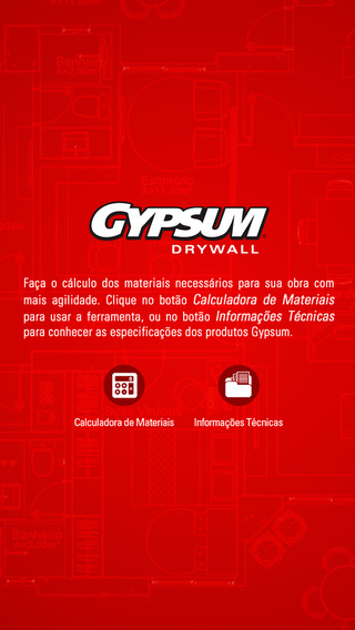Cálculo de Materiais Gypsum Drywall SD