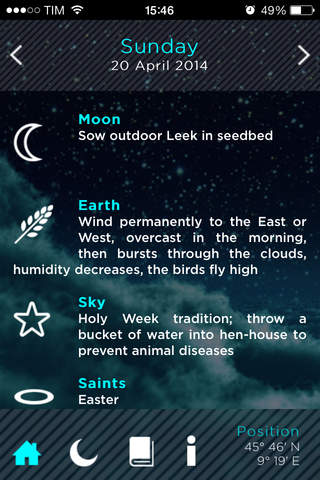 Moon Calendar, the Daily Lunar Almanac screenshot 2