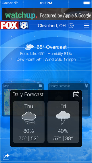 免費下載天氣APP|FOX8 Cleveland Weather app開箱文|APP開箱王