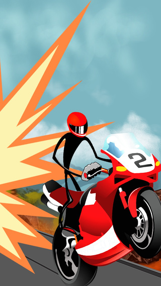 Stickman The Motorcycle Highway Rider - A Speedway Motor Bike Street Racing Game