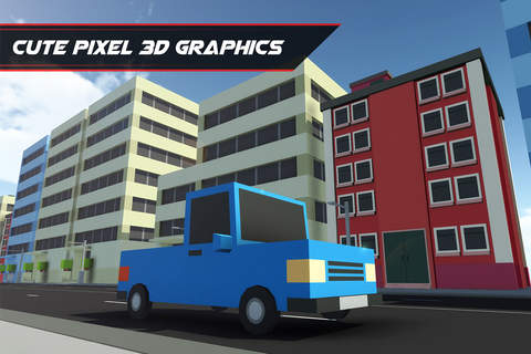 Block Pixel Traffic Racer : High Voltage Endless Highway Racing Combat Free screenshot 4