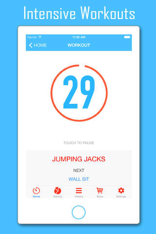 Just 7 Minutes  - High Intensity Fitness Exercises App with Fun Factor screenshot 2
