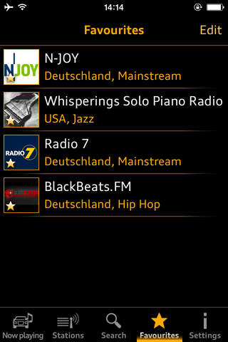 Audi music stream screenshot 4