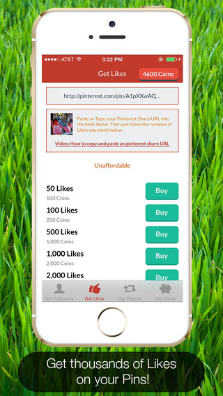 PinBoost - Get More Likes Followers and Re-Pins for Pinterest Posts