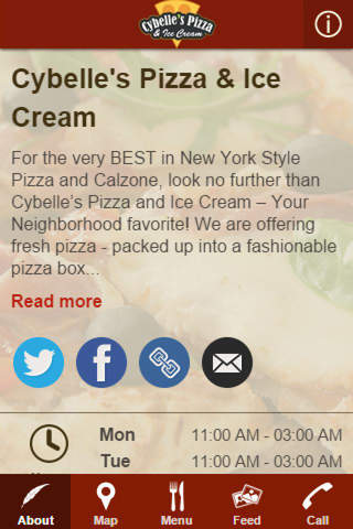 Cybelle's Pizza & Ice Cream screenshot 2