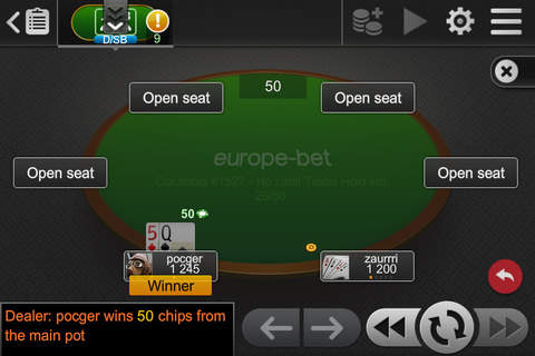 Europebet Poker screenshot 4