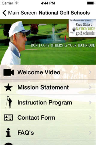 Bruce Baird's Nationwide Golf Schools and Business Golf for Women screenshot 3