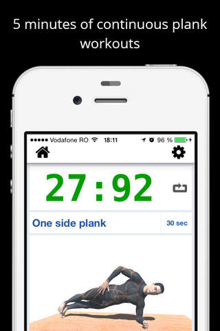 5 Minute PLANKS Workout routine - PRO Version screenshot 2