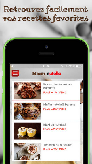 免費下載生活APP|Miam : nutella (recettes) app開箱文|APP開箱王