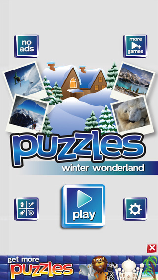 Winter Wonderland Puzzles - Snow Penguins Ice Castles and Moutains