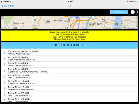 【免費交通運輸App】NJ Transit Instant Bus  - Public Transportation Directions and Trip Planner-APP點子