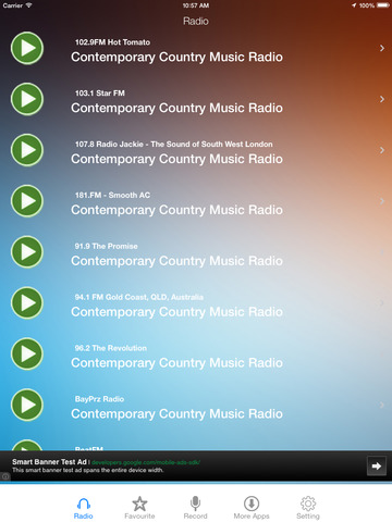 【免費音樂App】Contemporary Country Music Radio Recorder-APP點子