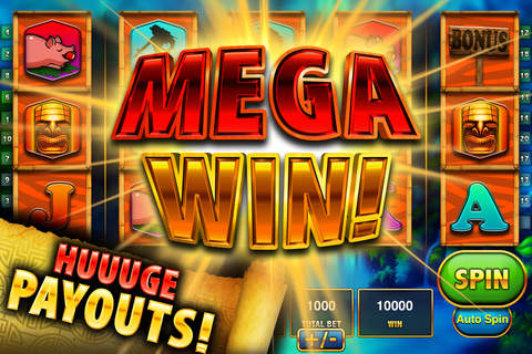 Slots Tiki Land VIP Vegas Bonanza - MEGA WINS in this FREE 777 Golden Torch Slot Machine! screenshot 2