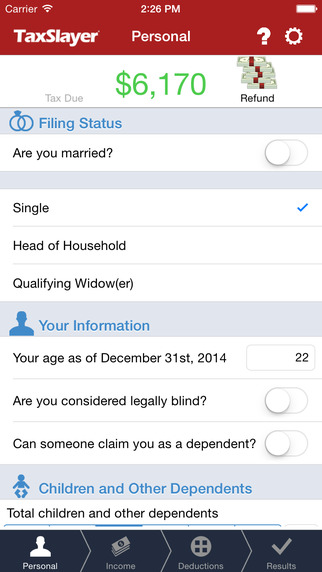 TaxSlayer - Free Tax Refund Calculator