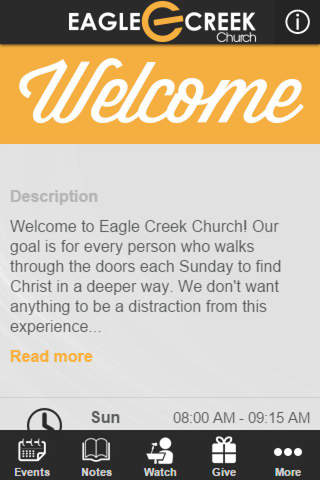 Eagle Creek Church screenshot 2