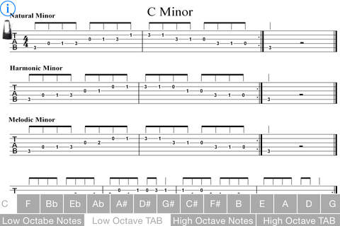 Minor Scales Guitar Lite screenshot 2