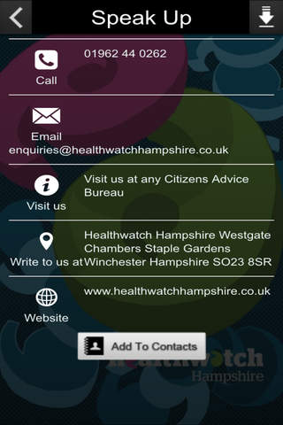 Healthwatch Hampshire Speak Up screenshot 2