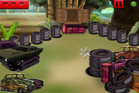 Ninja Shuriken Thrower - Flick Samurai Battle Saga FREE by The Other Games screenshot 3