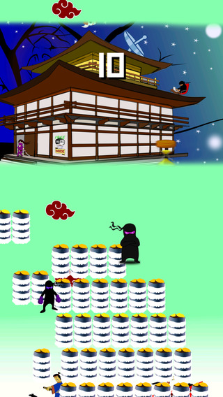 【免費遊戲App】Street Ninja Sushi Stack-APP點子