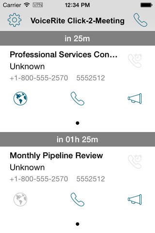 VoiceRite Click-2-Meeting screenshot 3