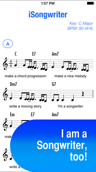 iSongwriter - You can create a song too