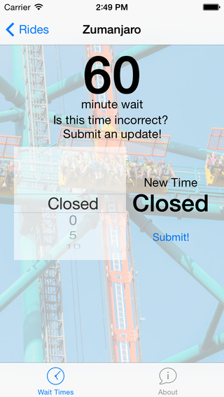 【免費旅遊App】Wait Times for Six Flags Great Adventure-APP點子