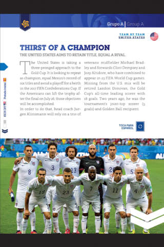 CONCACAF GOLD CUP´15 Program screenshot 2