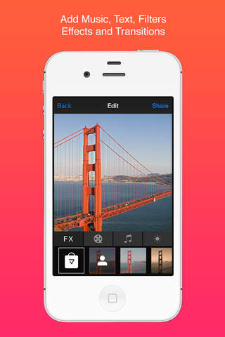 Veedeo - Music Video Editor for Instagram, Hyperlapse, Selfie screenshot 2