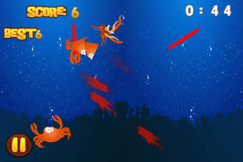 Crab Crush Fighter - Addictive Fast Slicing Game screenshot 2