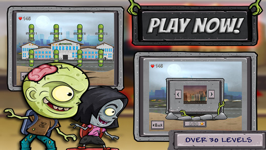 【免費遊戲App】Zombies Love School-APP點子