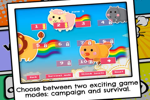 Nya Flying Zoo - FREE - Blast Nya Animals Off The Sky Defense Tower Strategy Game screenshot 4