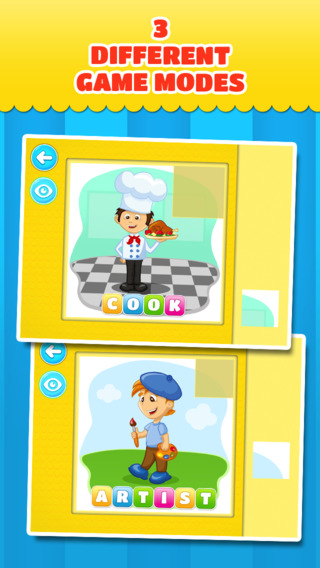 【免費遊戲App】Community Helpers & other Occupations: Puzzles for little children – Free-APP點子