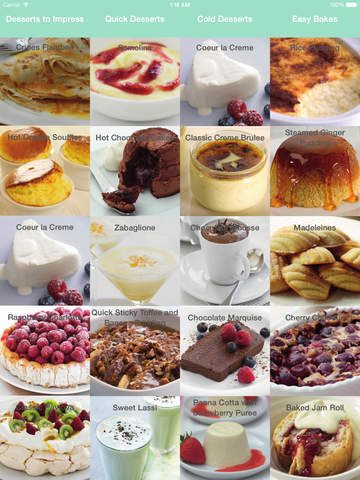 Dessert Recipes - Quick and Easy for iPad