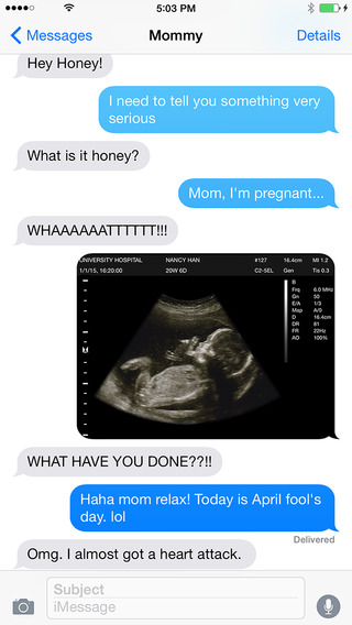 Mom I'm pregnant - Ultrasound Prank