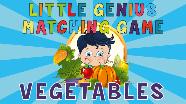 Little Genius Matching Game - Vegetables - Educational and Fun Game for Kids