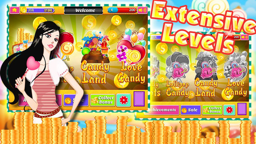 AAA Vegas Candy Party Slots - Mega Golden Bonanza