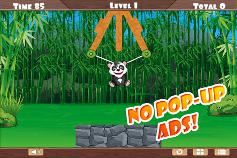 Baby Panda Rope Escape - Fun Bamboo Swing MX screenshot 4
